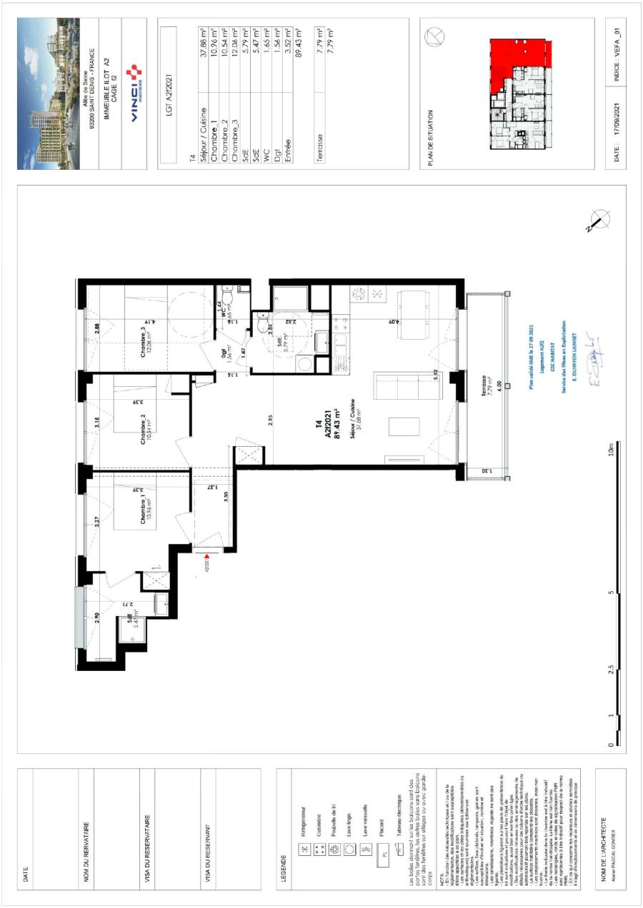 
																			4 pièces - 
																		2ème étage - 89m² - 1 713,88 € - Photo #0