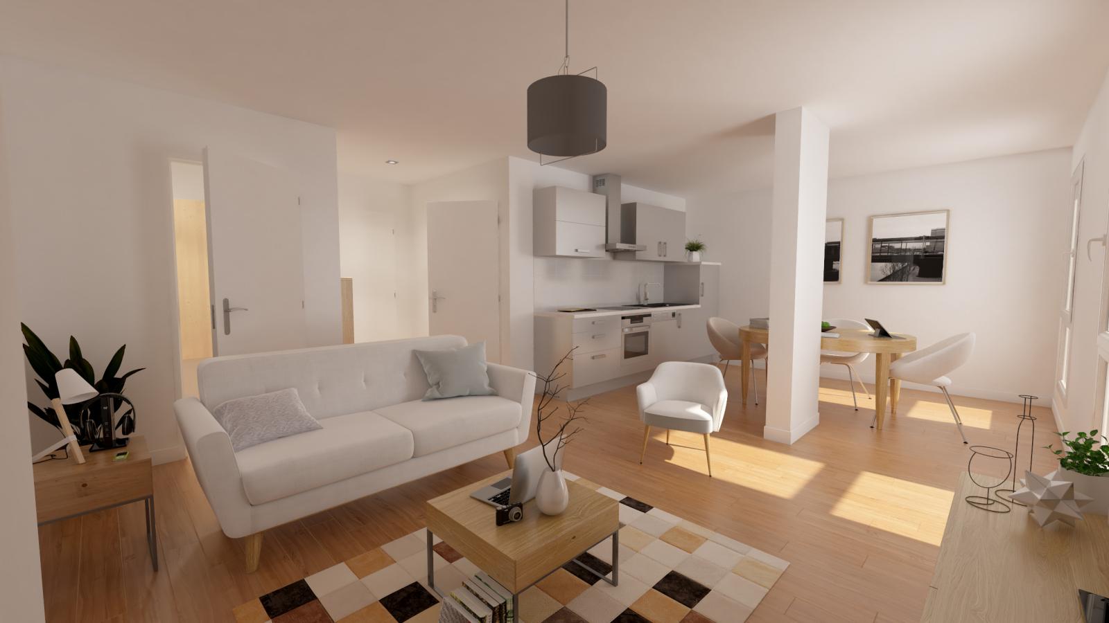 1 pièce - RDC - 38m² - 506,64 € - Photo #4
