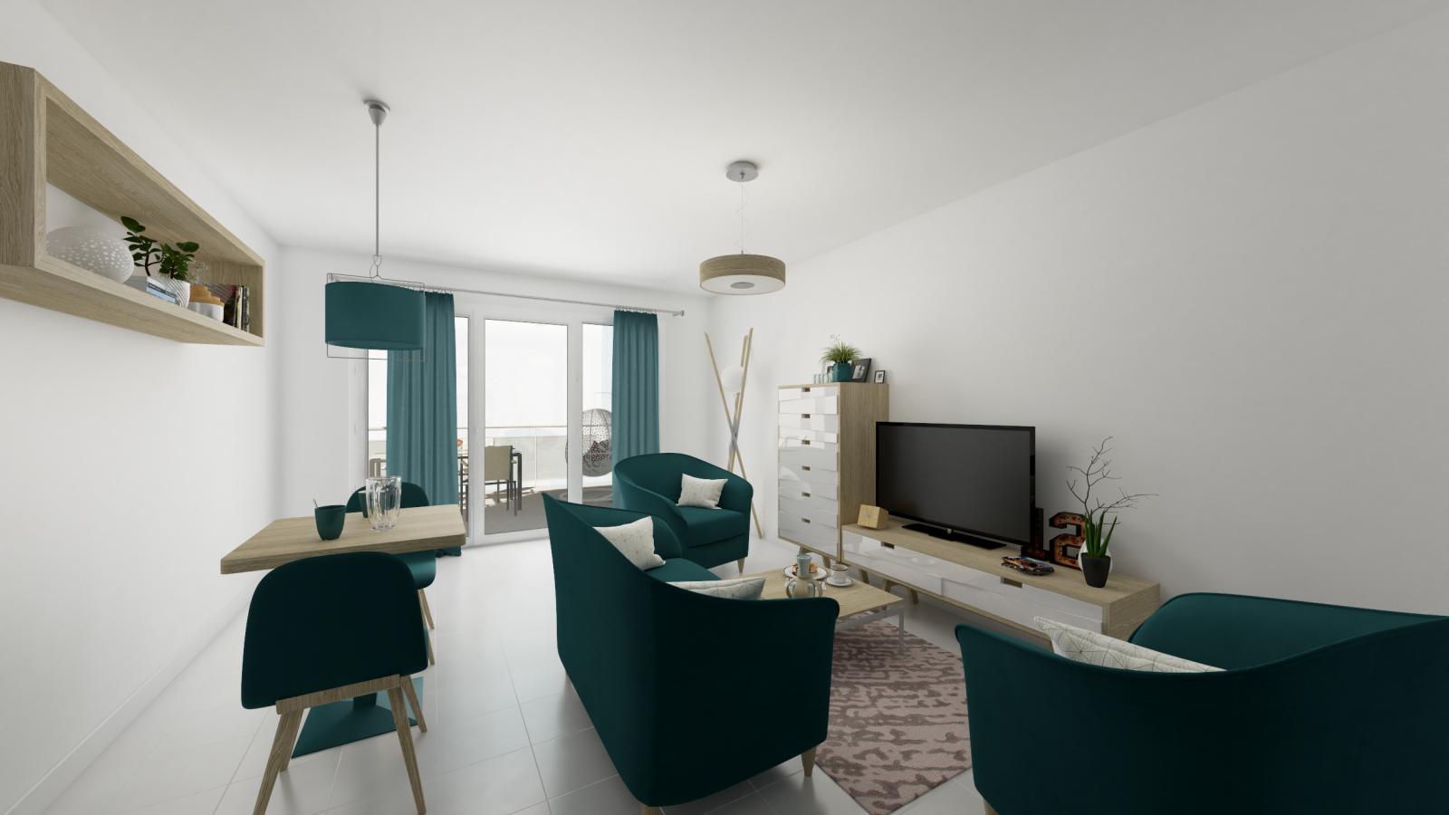 
																																							3 pièces - 
																																						4ème étage - 69m² - 1 088,97 € - Photo #4