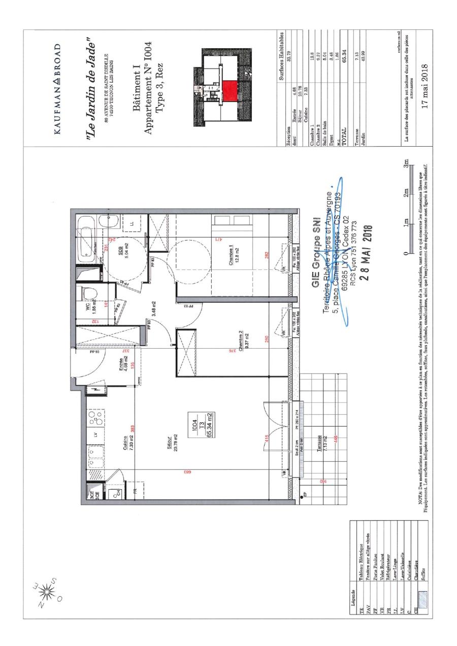 3 pièces - RDC - 65m² - 863,07 € - Photo #3