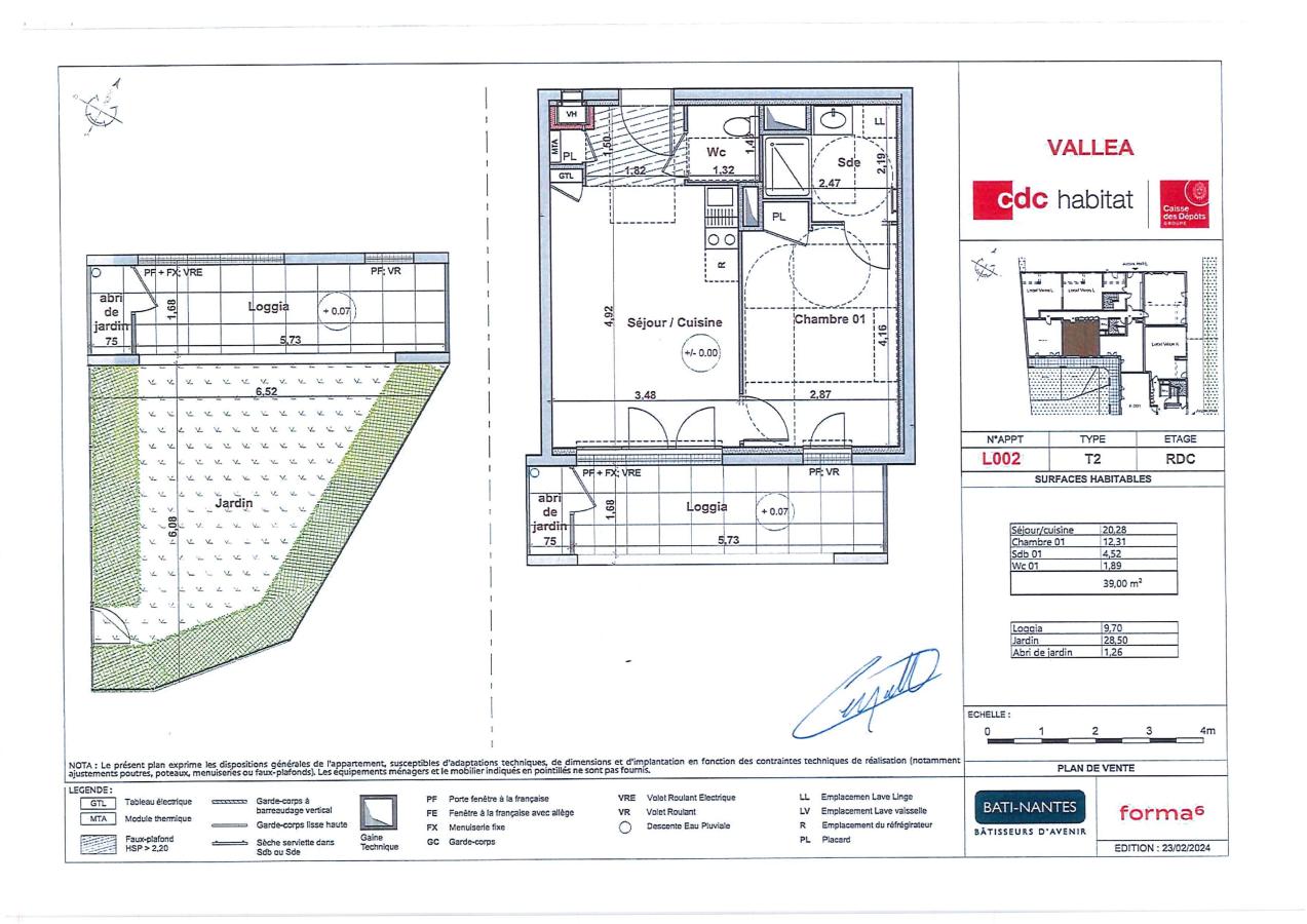 2 pièces - RDC - 39m² - 617,01 € - Photo #1