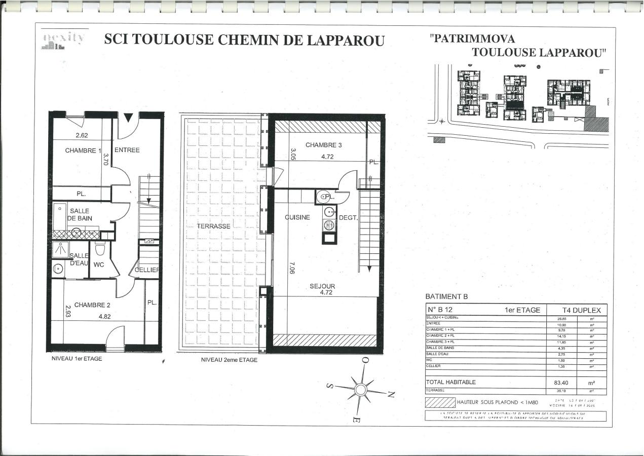 
																			4 pièces - 
																		1er étage - 83m² - 955,23 € - Photo #1