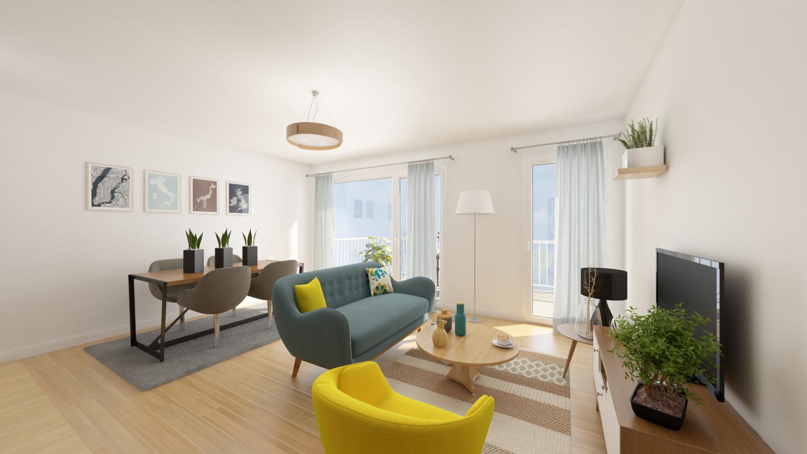 2 pièces - 2ème étage - 44m² - 623,71 € - Photo #1