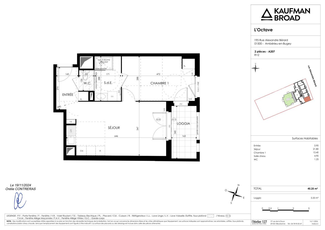 2 pièces - 2ème étage - 47m² - 683,14 € - Photo #5