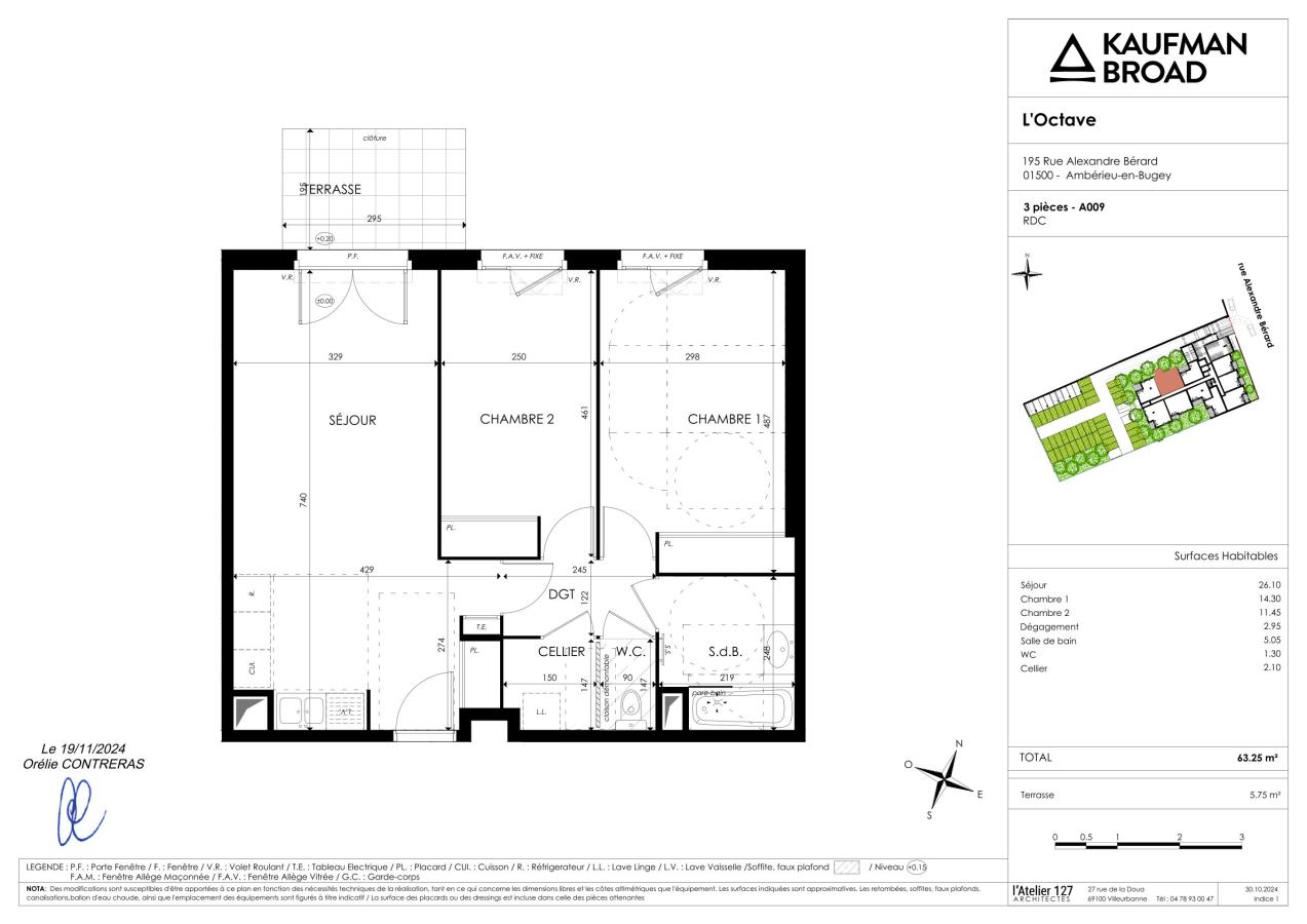 3 pièces - RDC - 64m² - 900,27 € - Photo #6