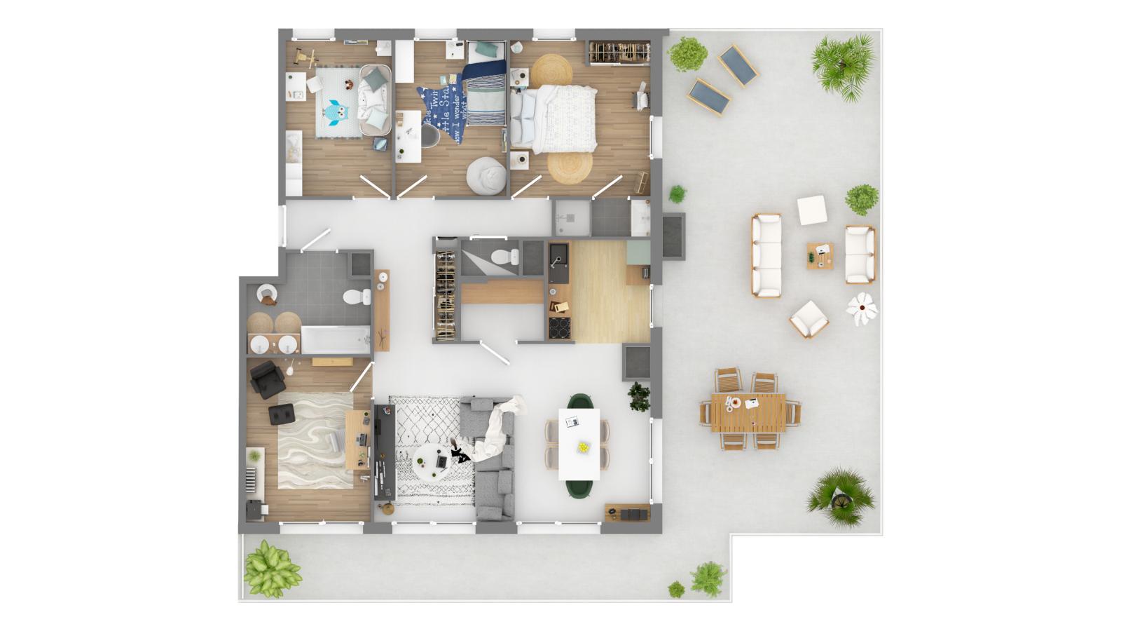 
																			5 pièces - 
																		5ème étage - 104m² - 1 267,02 € - Photo #1