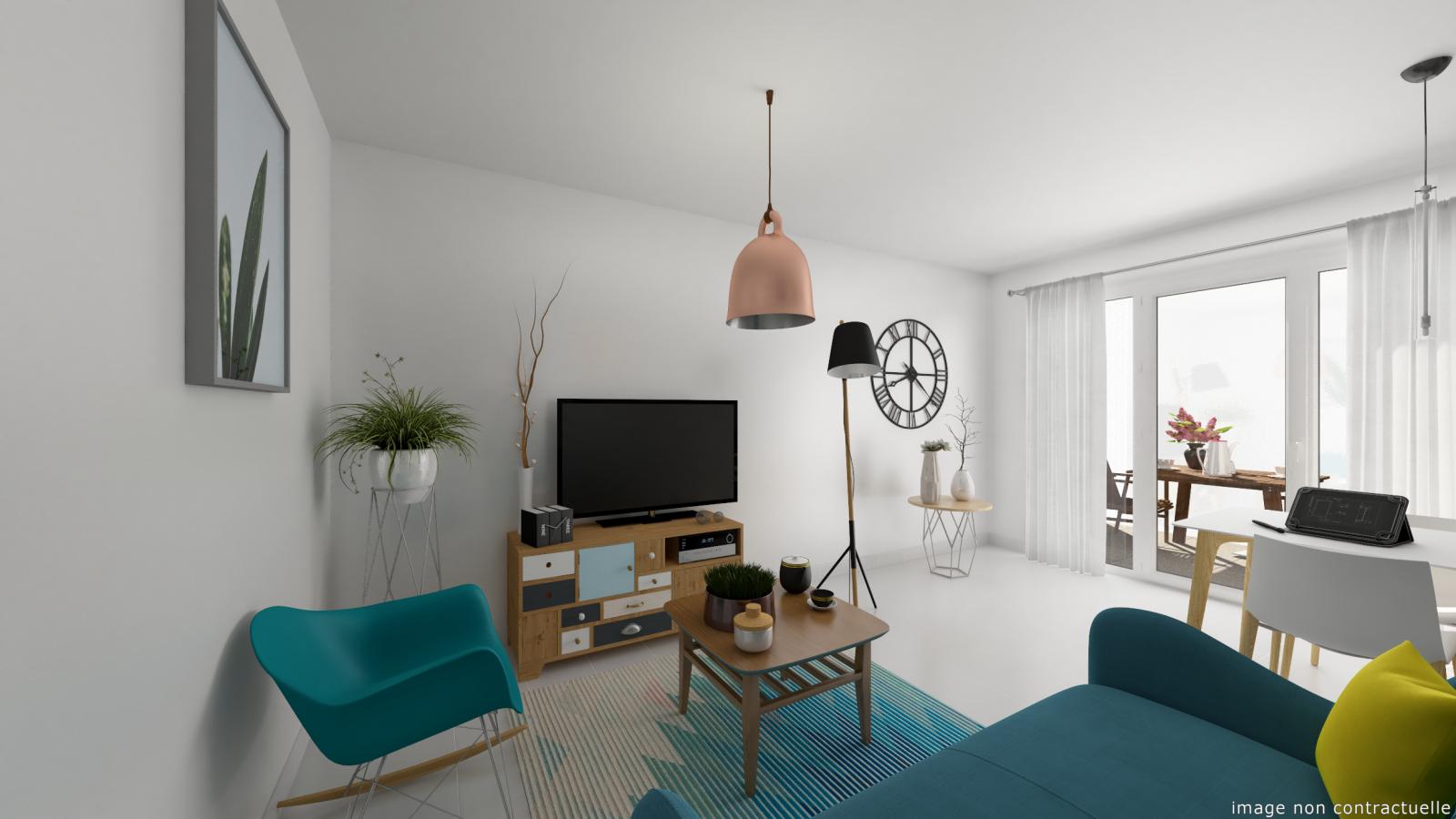 
																			2 pièces - 
																		RDC - 49m² - 571,56 € - Photo #3