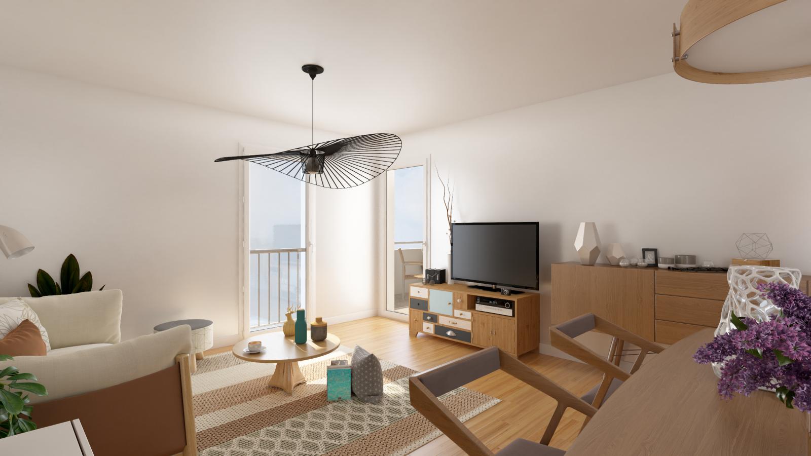 
																			4 pièces - 
																		2ème étage - 91m² - 1 090,05 € - Photo #2