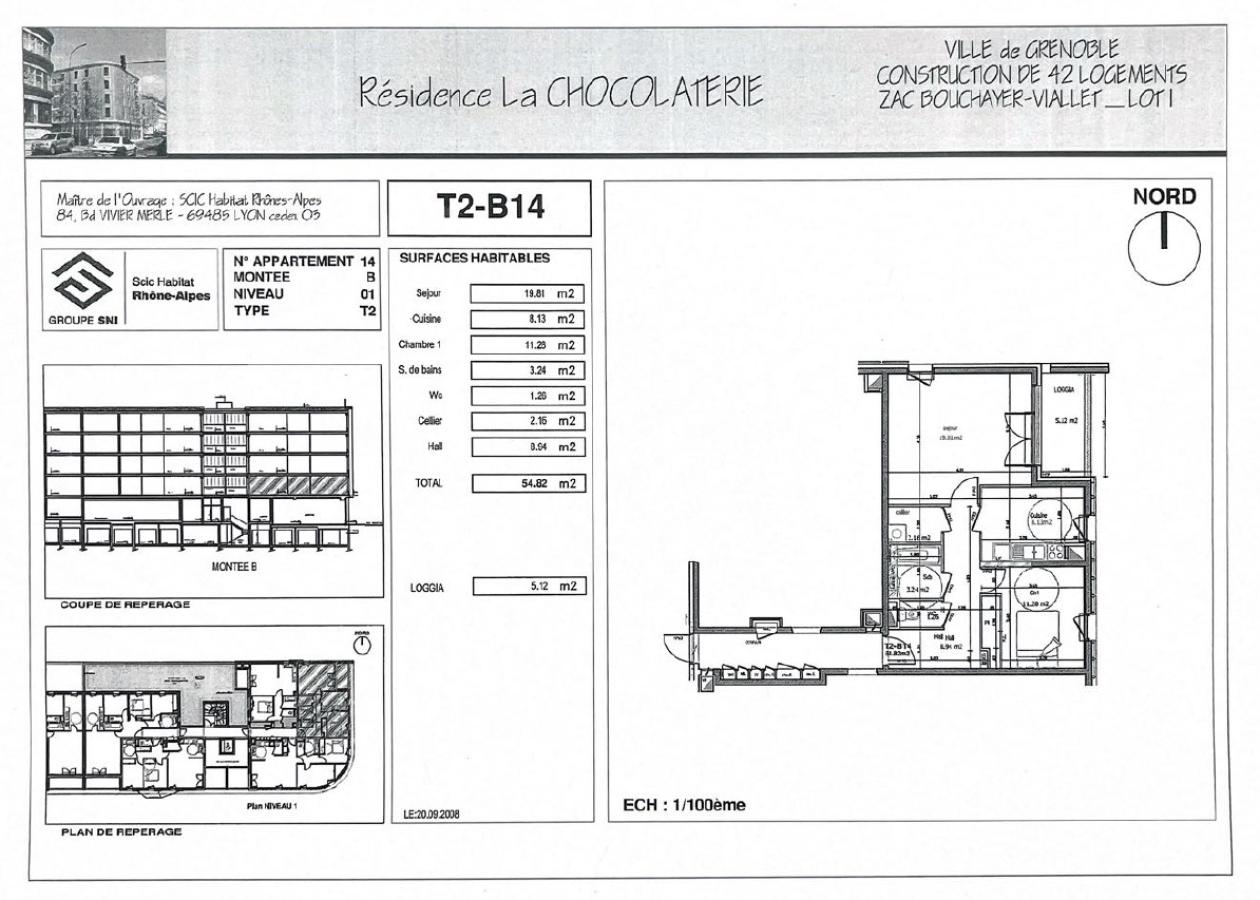 
																			2 pièces - 
																		1er étage - 55m² - 916,82 € - Photo #5