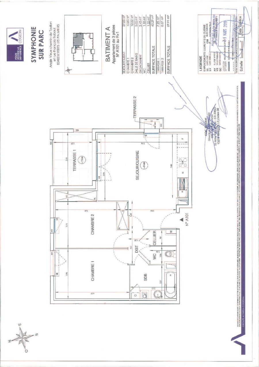 3 pièces - 2ème étage - 57m² - 947,90 € - Photo #7