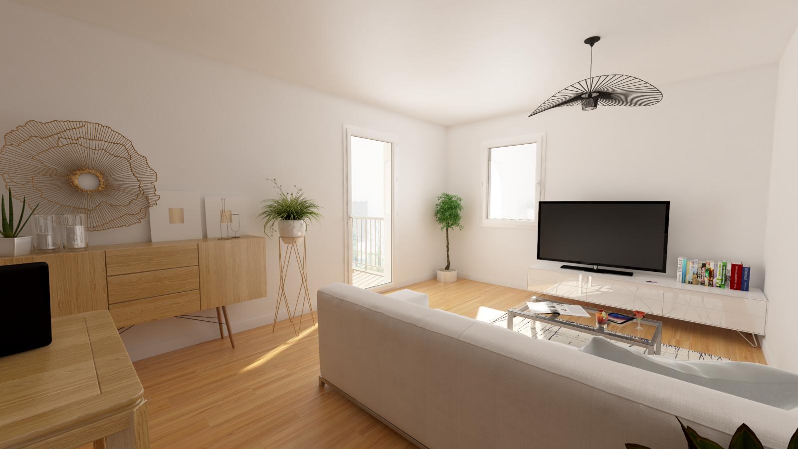 
																																							3 pièces - 
																																						2ème étage - 61m² - 725,91 € - Photo #4