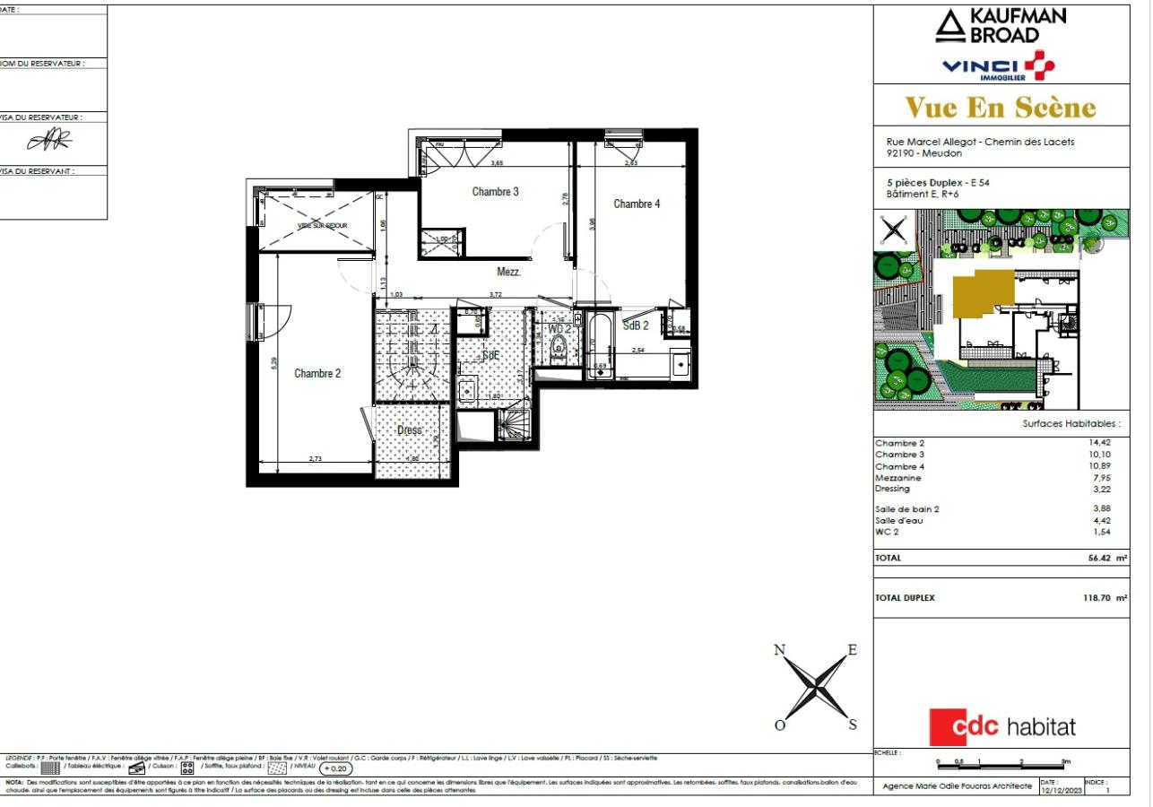
																																							5 pièces - 
																																						5ème étage - 119m² - 2 725,65 € - Photo #2