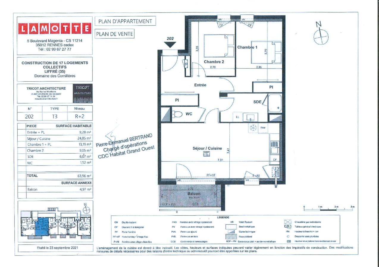 
																			3 pièces - 
																		2ème étage - 64m² - 728,66 € - Photo #6