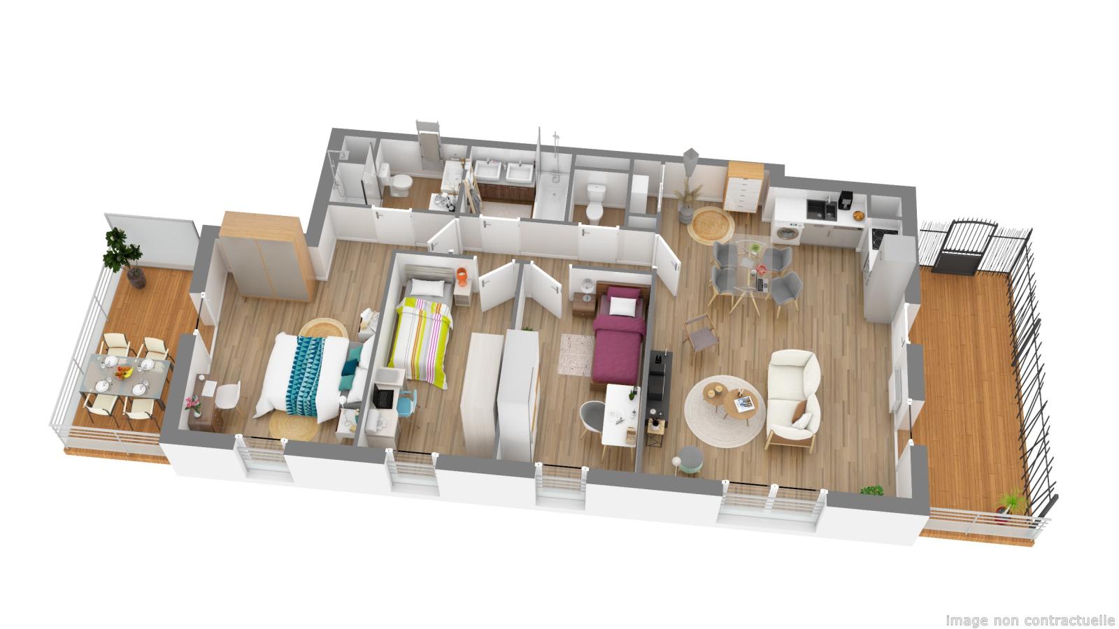 
																			4 pièces - 
																		2ème étage - 81m² - 998,42 € - Photo #3