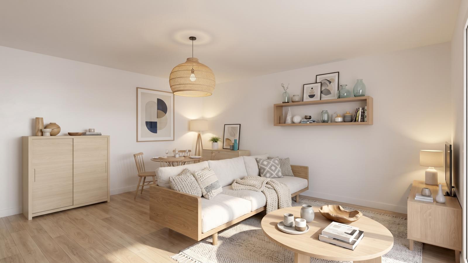 3 pièces - 2ème étage - 66m² - 770,80 € - Photo #2