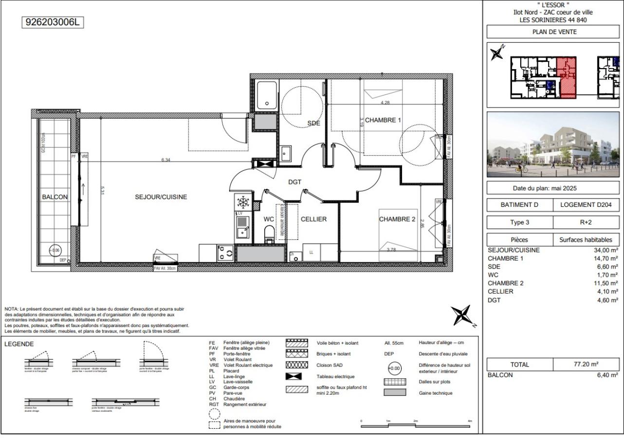 
																			3 pièces - 
																		RDC - 78m² - 883,55 € - Photo #1