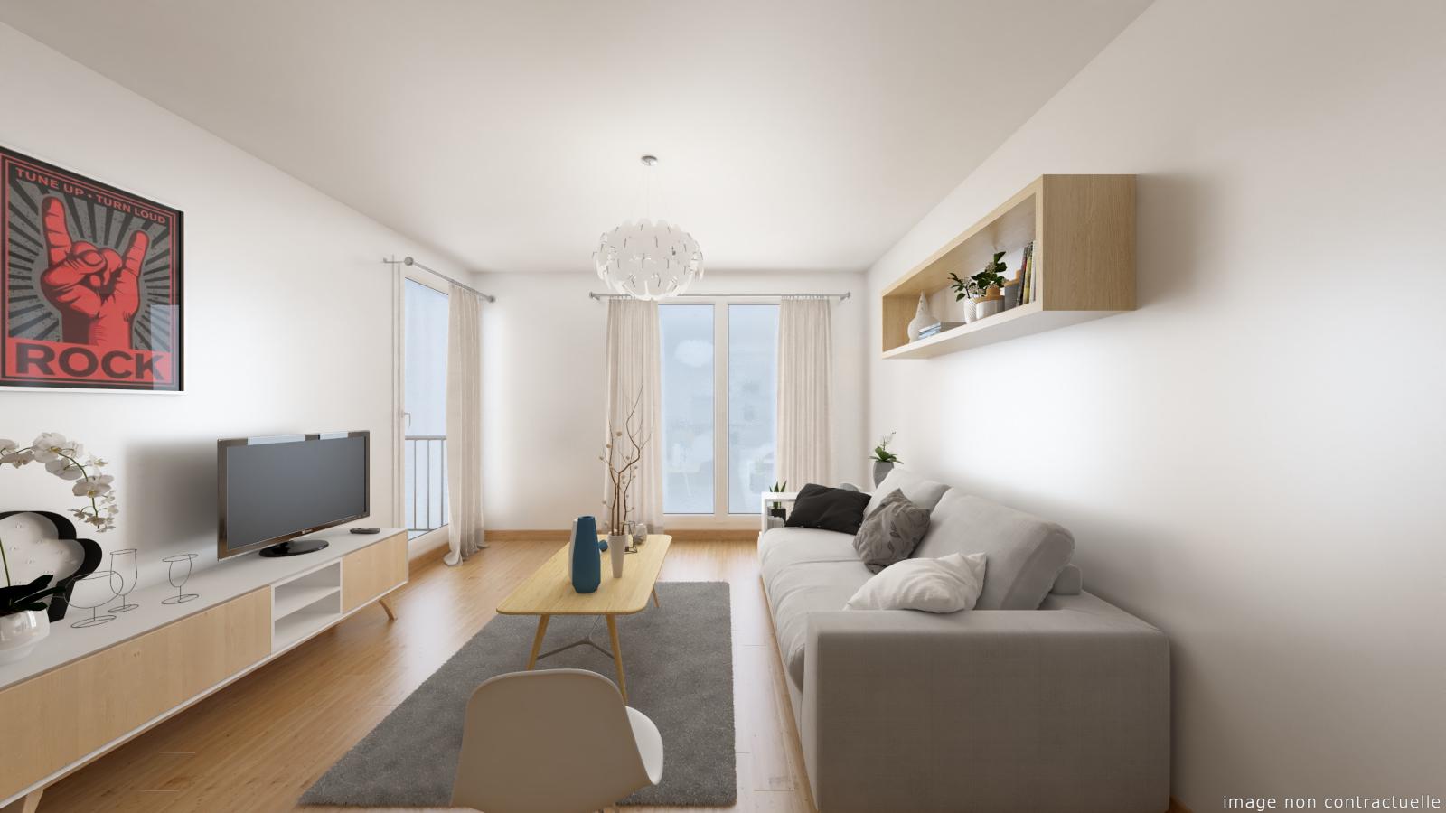 
																																							2 pièces - 
																																						1er étage - 49m² - 806,91 € - Photo #1