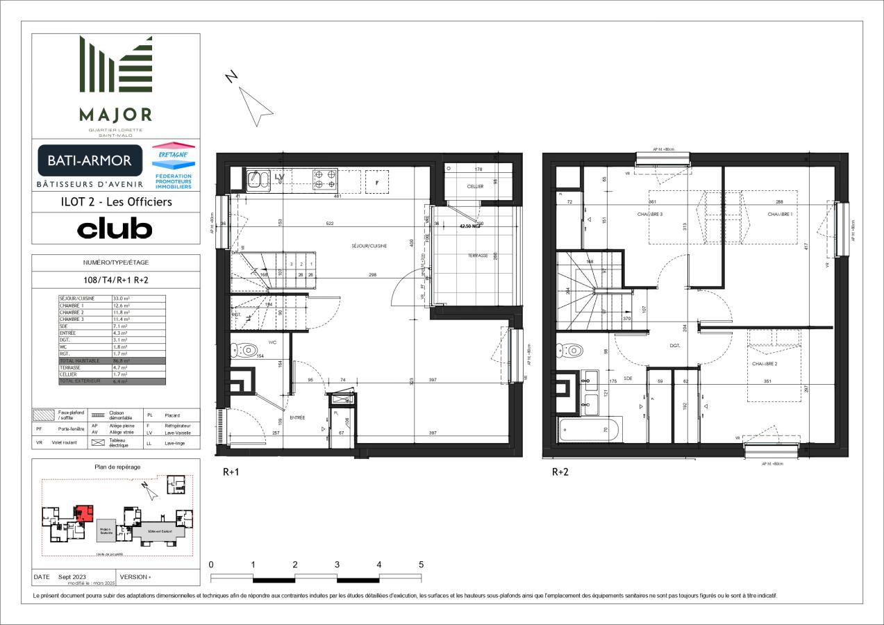 
																			4 pièces - 
																		1er étage - 87m² - 1 119,92 € - Photo #7