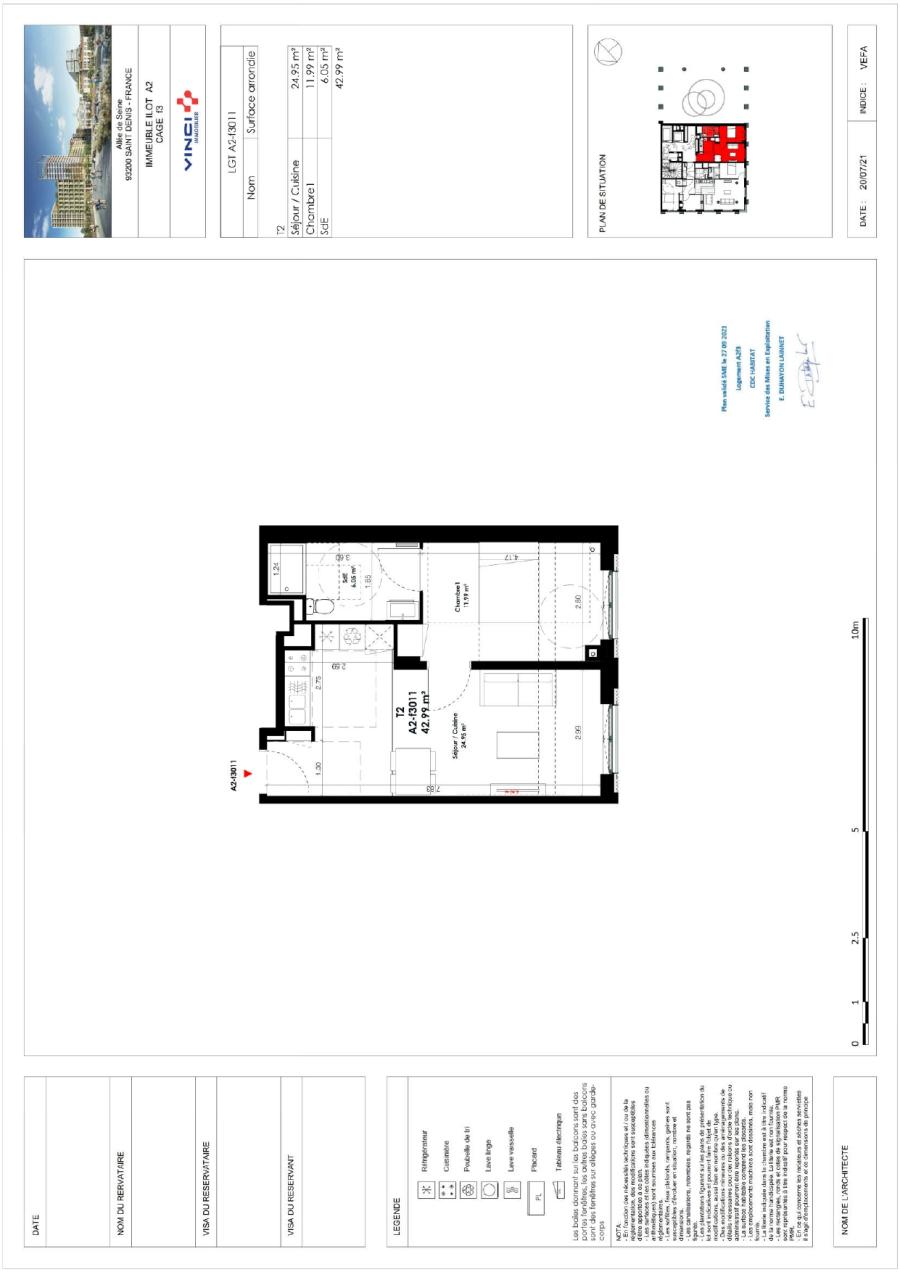 
																			2 pièces - 
																		1er étage - 43m² - 928,57 € - Photo #1