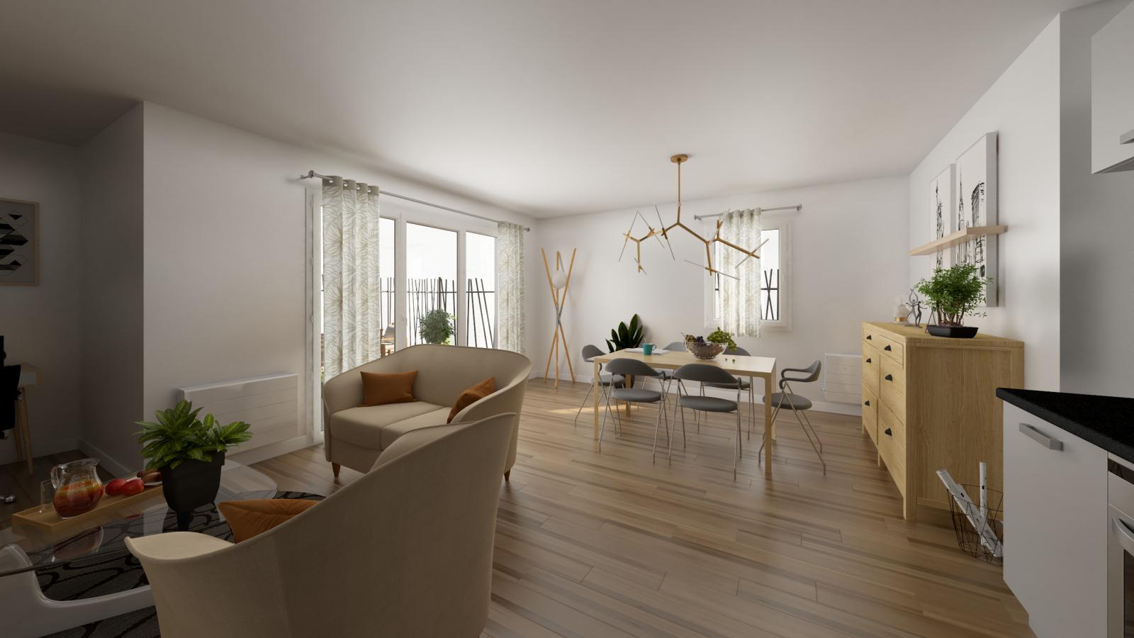 
																																							3 pièces - 
																																						1er étage - 66m² - 827,65 € - Photo #3