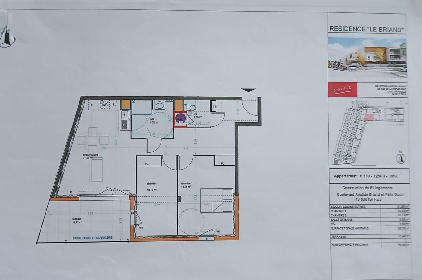 
																			3 pièces - 
																		RDC - 65m² - 864,42 € - Photo #3