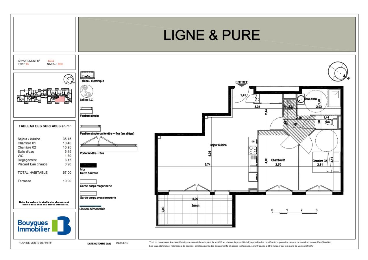 
																			3 pièces – 
																		RDC – 68m² - 667,81 € - Photo #5