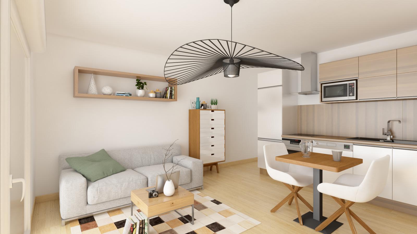 
																			1 pièce - 
																		2ème étage - 31m² - 563,32 € - Photo #1