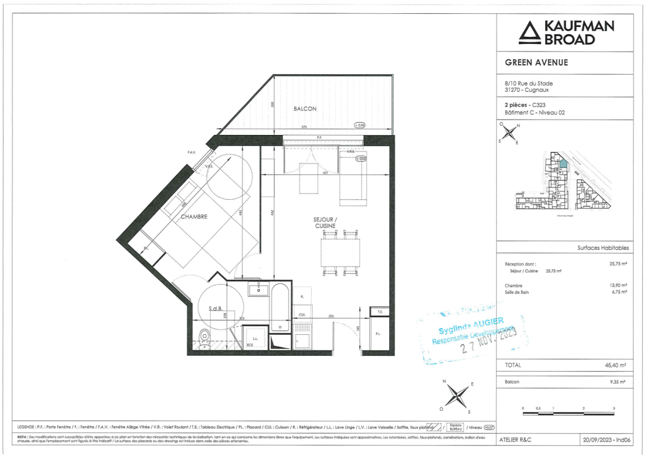 
																			2 pièces - 
																		2ème étage - 47m² - 608,58 € - Photo #0
