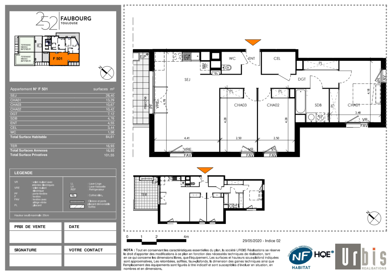 
																																							4 pièces - 
																																						5ème étage - 85m² - 1 089,00 € - Photo #7