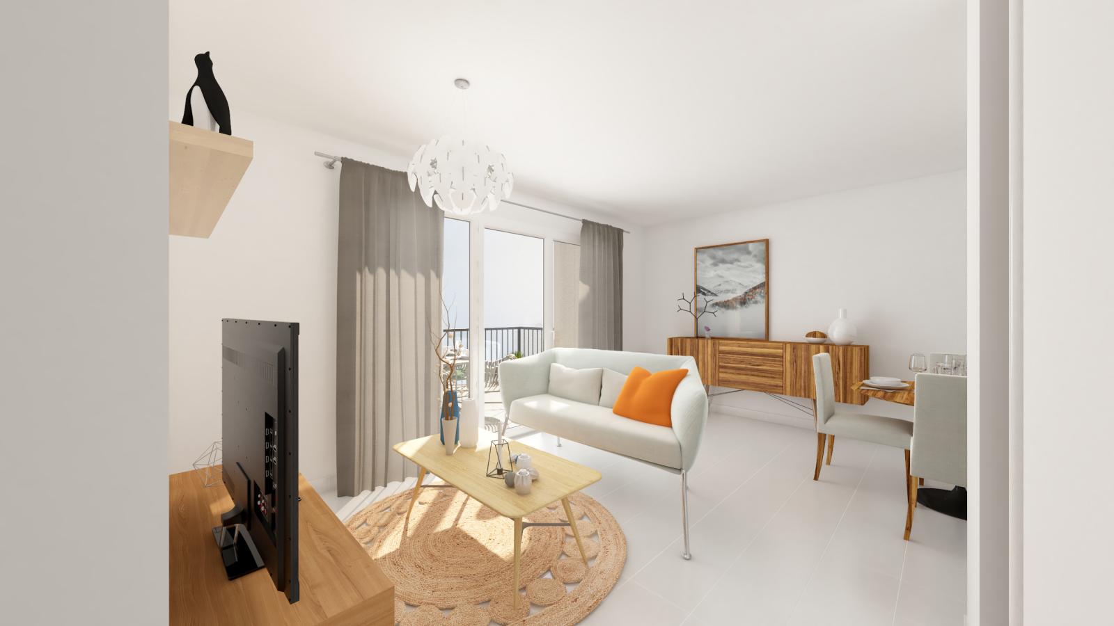
																																							2 pièces - 
																																						3ème étage - 48m² - 826,22 € - Photo #1