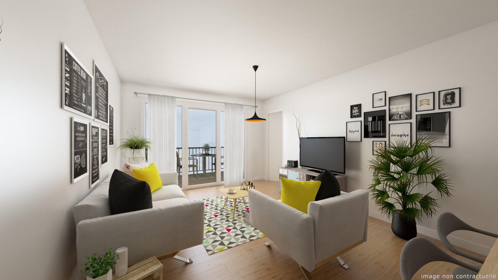 
																																							2 pièces - 
																																						2ème étage - 54m² - 843,30 € - Photo #7