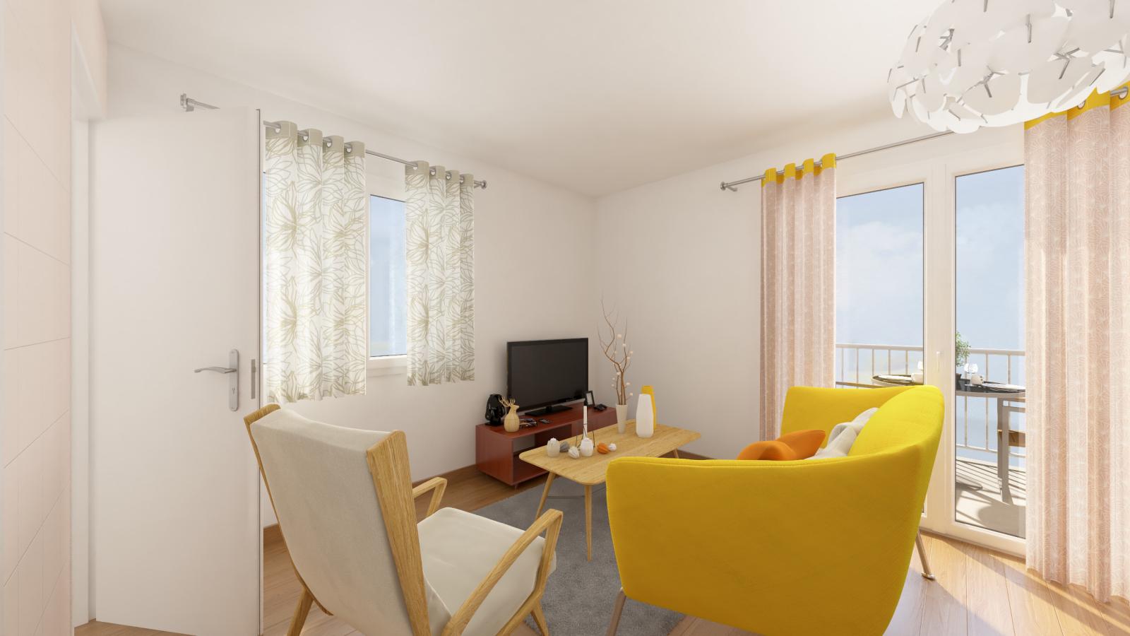 
																			2 pièces - 
																		2ème étage - 46m² - 650,79 € - Photo #0