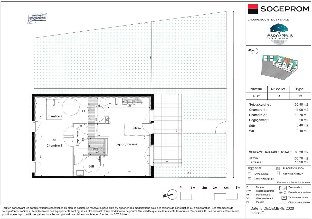 
																																							3 pièces - 
																																						RDC - 66m² - 1 139,32 € - Photo #7