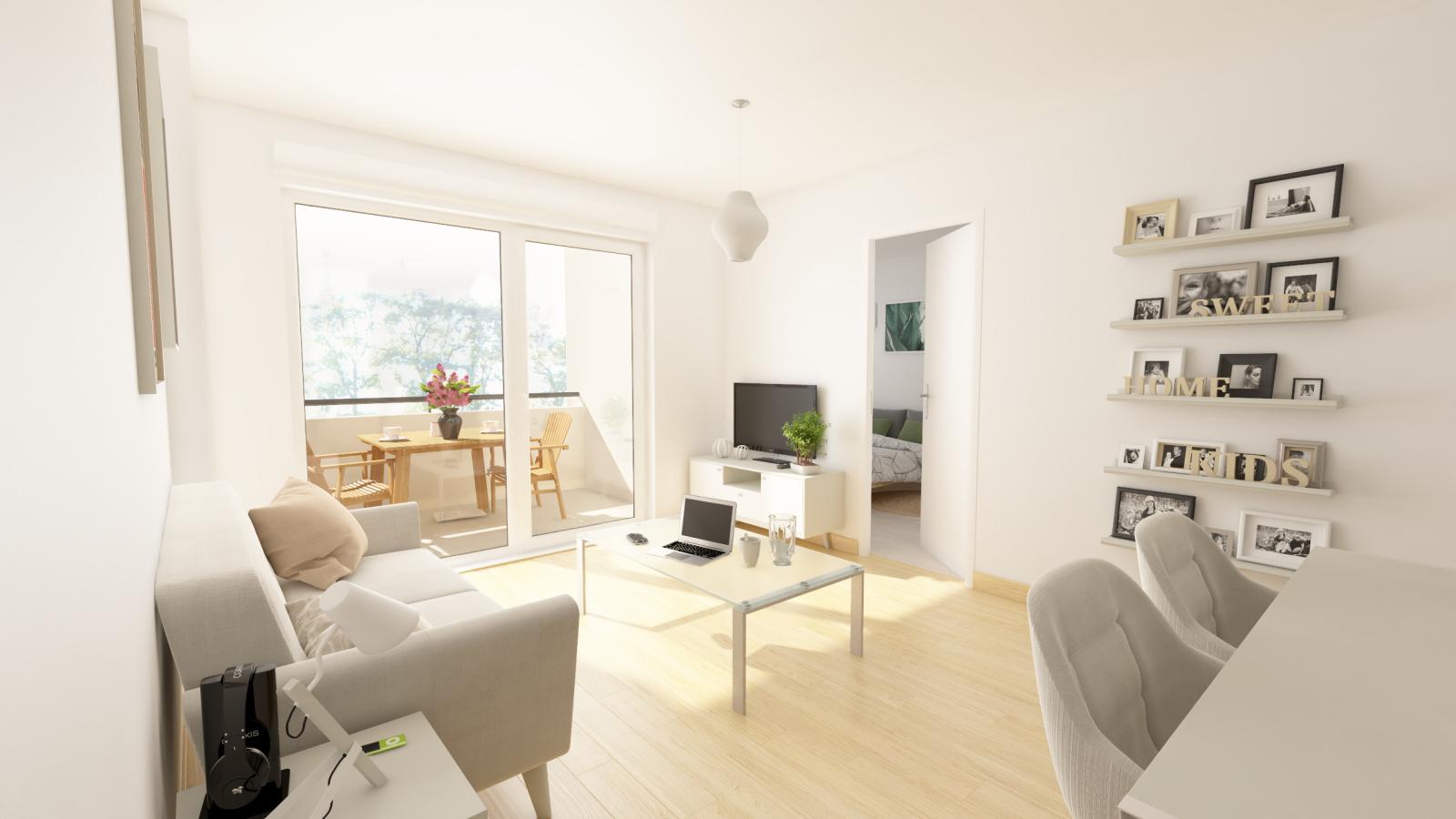 3 pièces - 1er étage - 68m² - 875,92 € - Photo #5