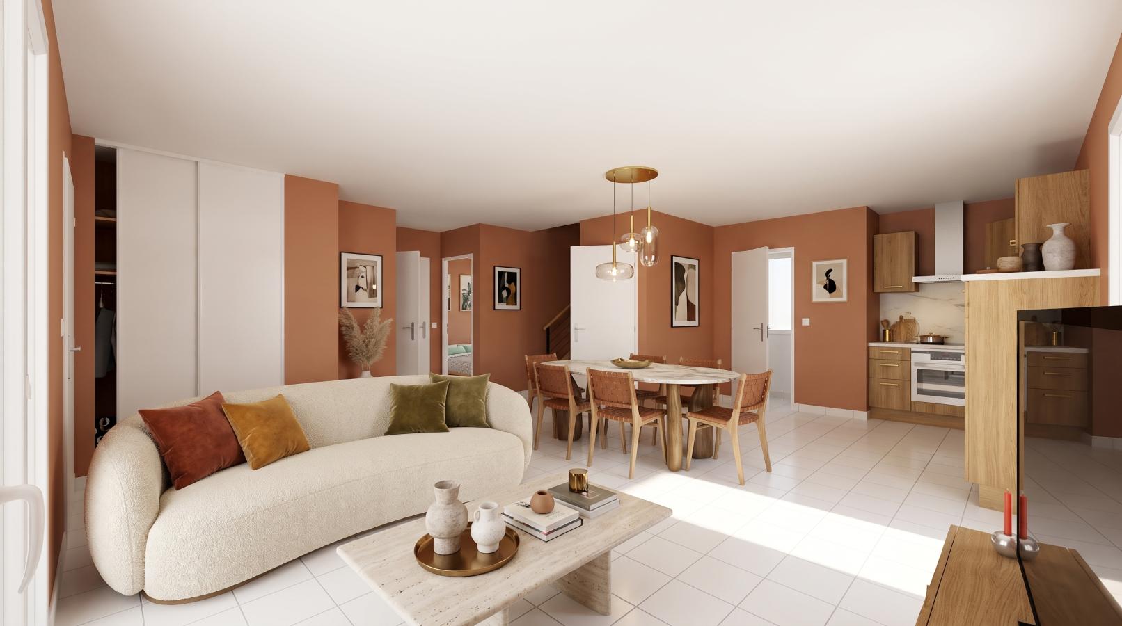 3 pièces - 1er étage - 66m² - 783,81 € - Photo #1
