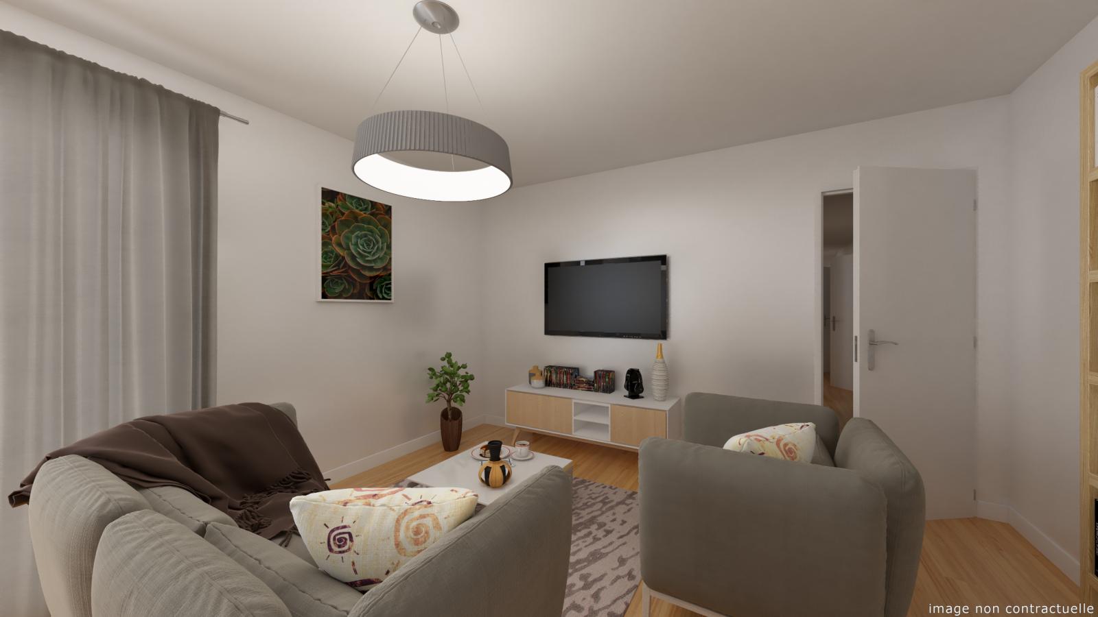 3 pièces - 1er étage - 64m² - 748,34 € - Photo #3
