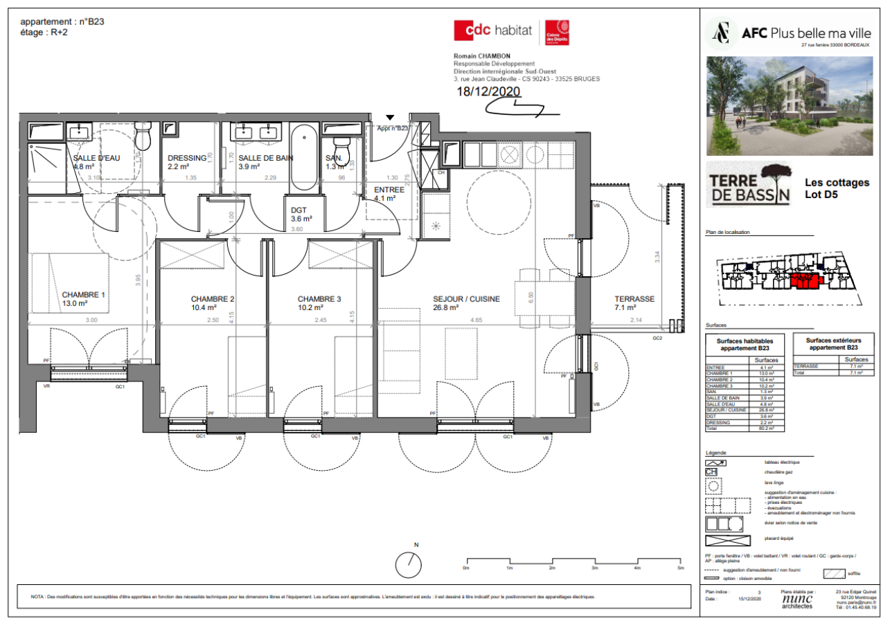 
																			4 pièces - 
																		2ème étage - 79m² - 984,86 € - Photo #3