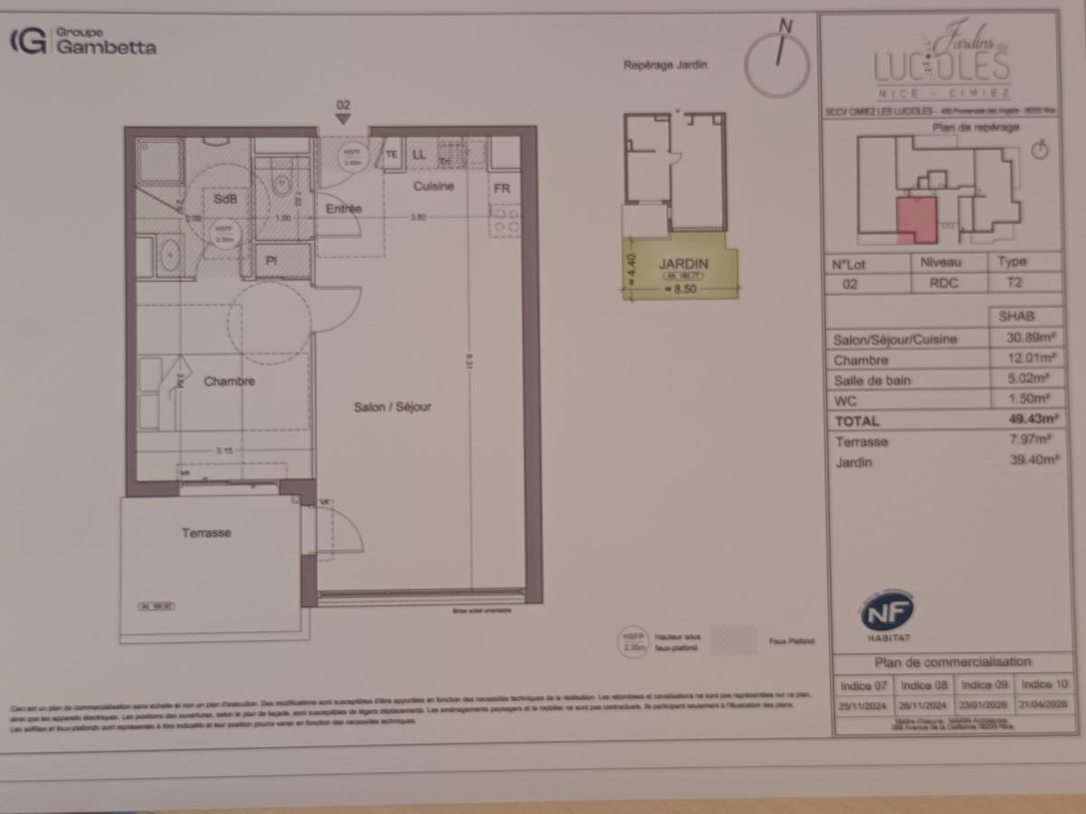 
																			2 pièces - 
																		RDC - 50m² - 1 098,99 € - Photo #2