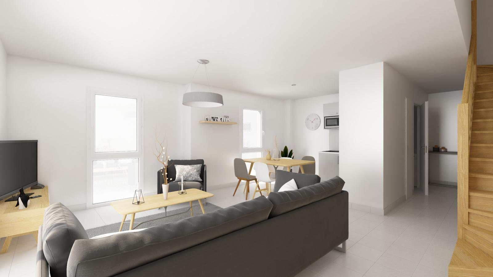 
																																							3 pièces - 
																																						1er étage - 77m² - 827,47 € - Photo #1