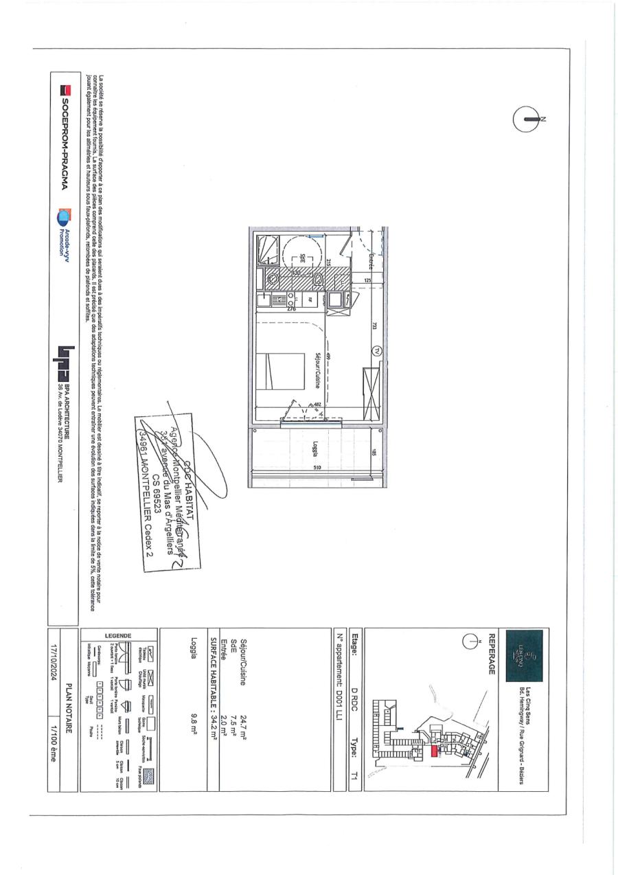 1 pièce - RDC - 34m² - 500,80 € - Photo #1