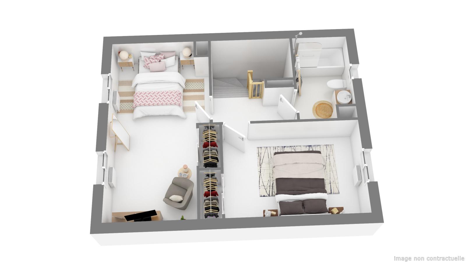 
																																							3 pièces - 
																																						RDC - 76m² - 513,32 € - Photo #2