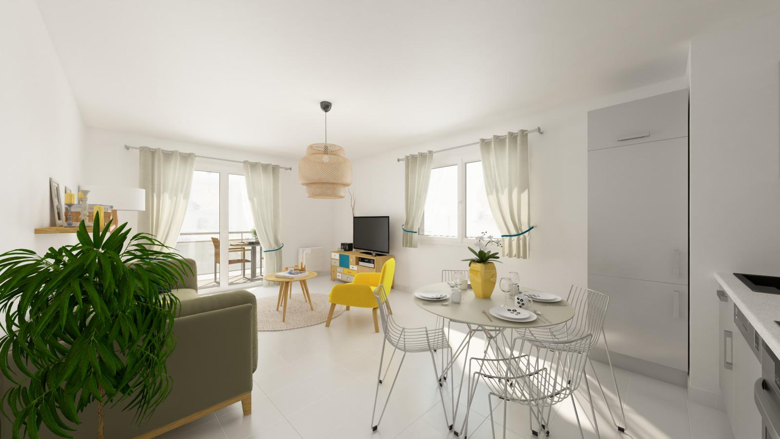 
																																							3 pièces - 
																																						4ème étage - 69m² - 1 088,97 € - Photo #5