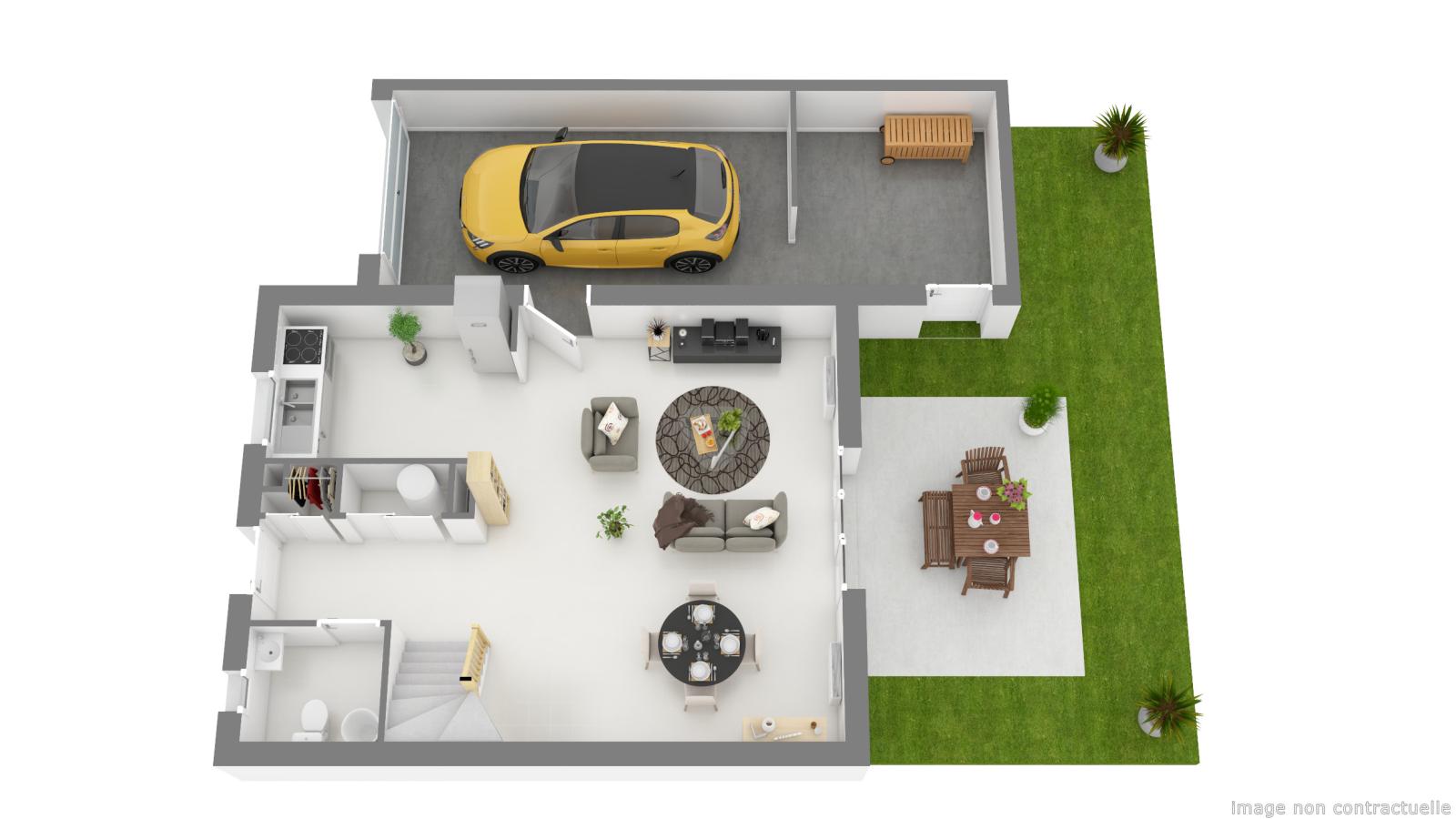 
																																							3 pièces - 
																																						RDC - 76m² - 513,32 € - Photo #1