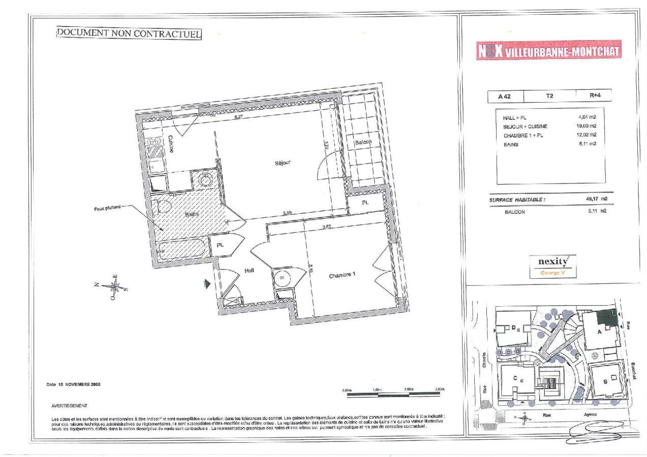 2 pièces - 4ème étage - 40m² - 731,95 € - Photo #1