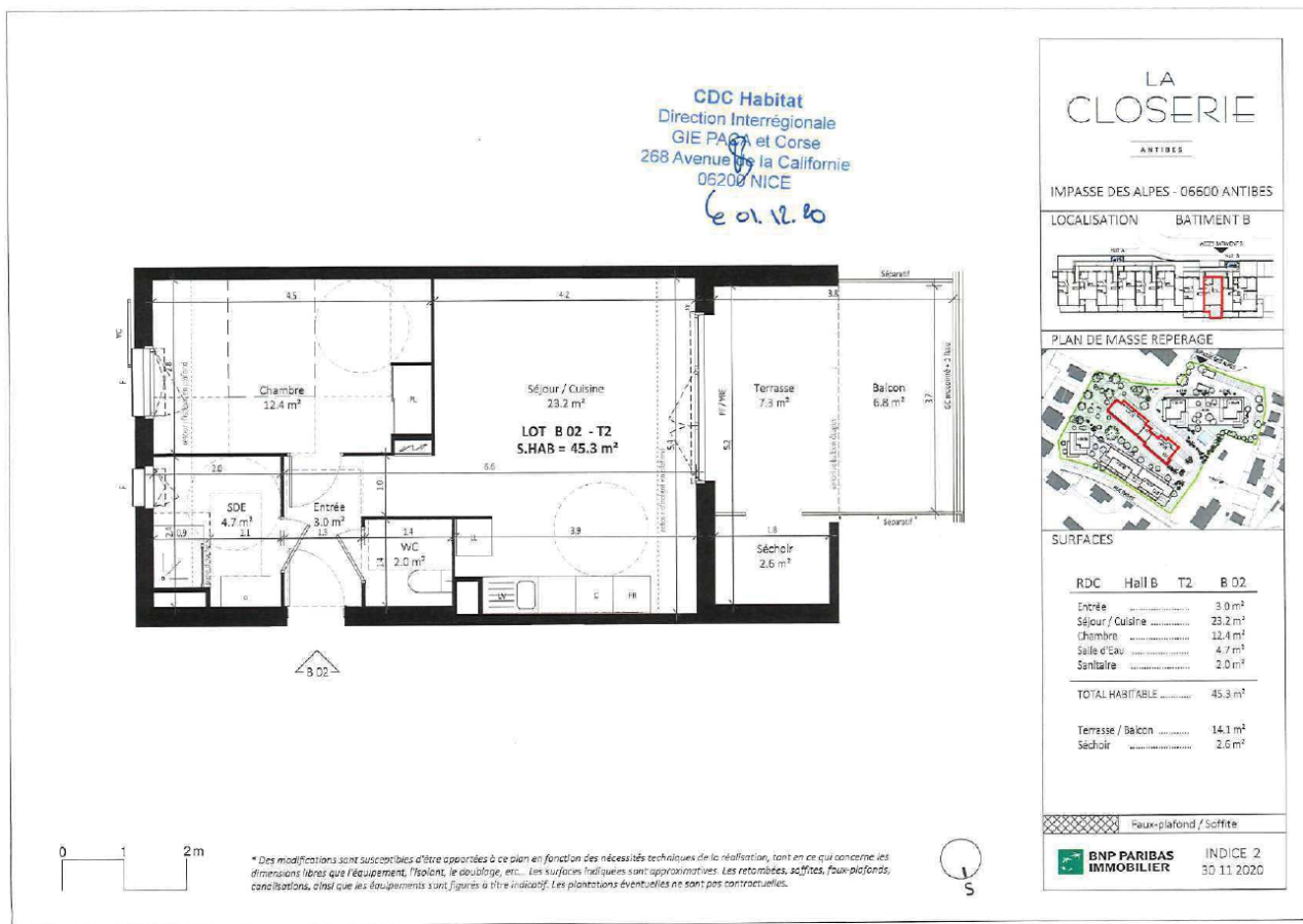 
																																							2 pièces – 
																																						RDC – 45m² - 865,35 € - Photo #5