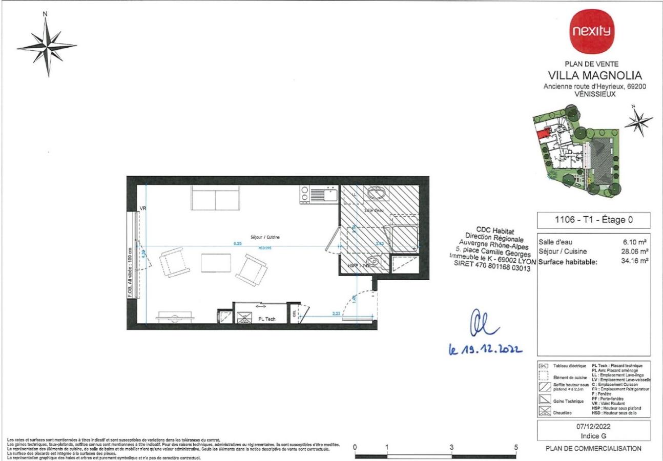 
																																							1 pièce - 
																																						RDC - 34m² - 579,33 € - Photo #3