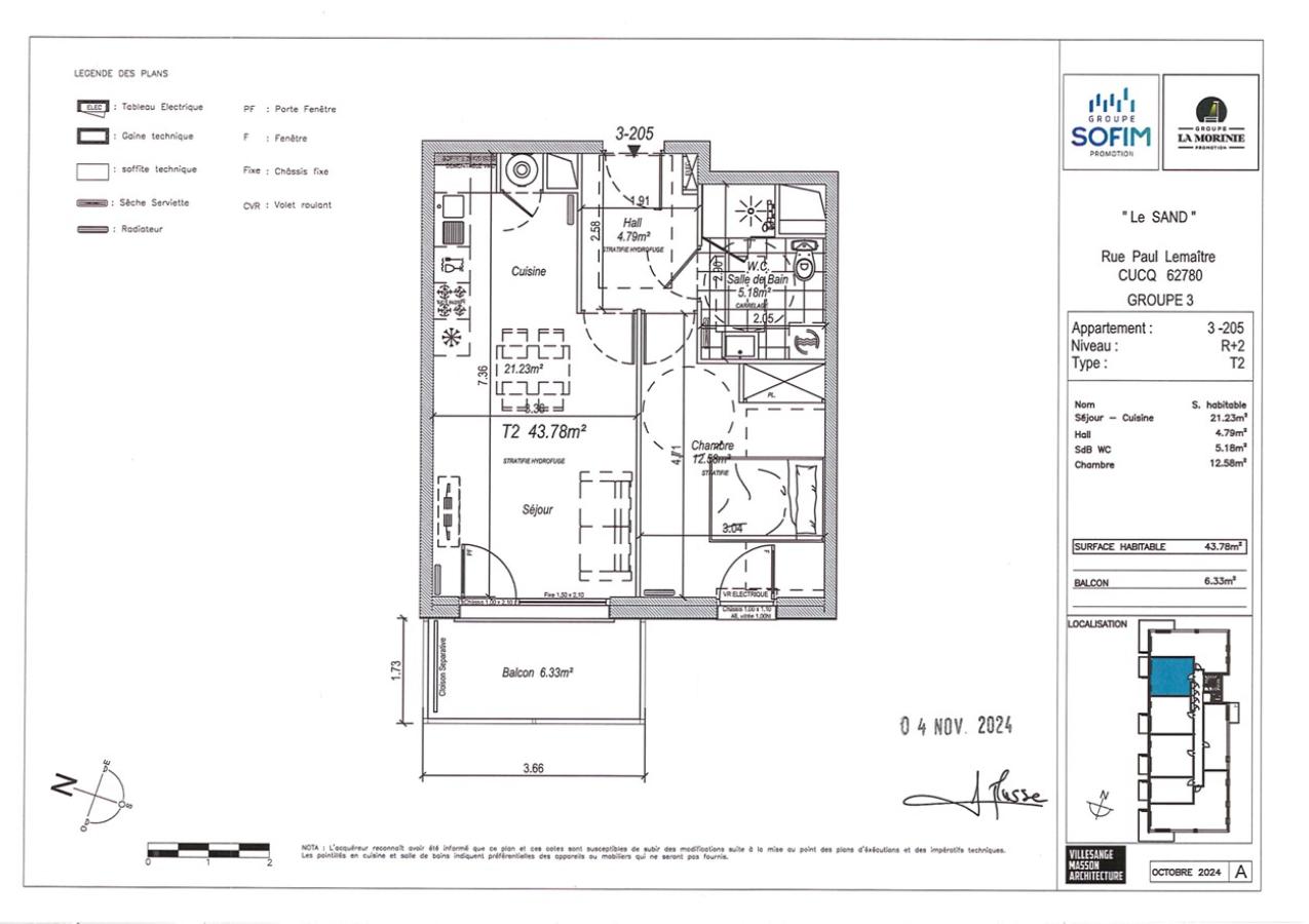
																			2 pièces - 
																		2ème étage - 44m² - 713,00 € - Photo #1