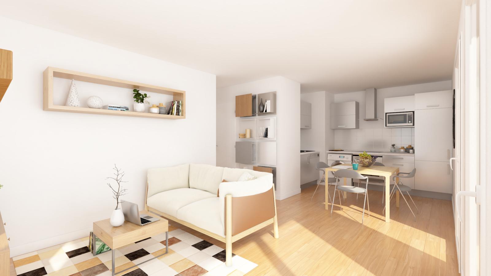 4 pièces - 4ème étage - 84m² - 970,79 € - Photo #4