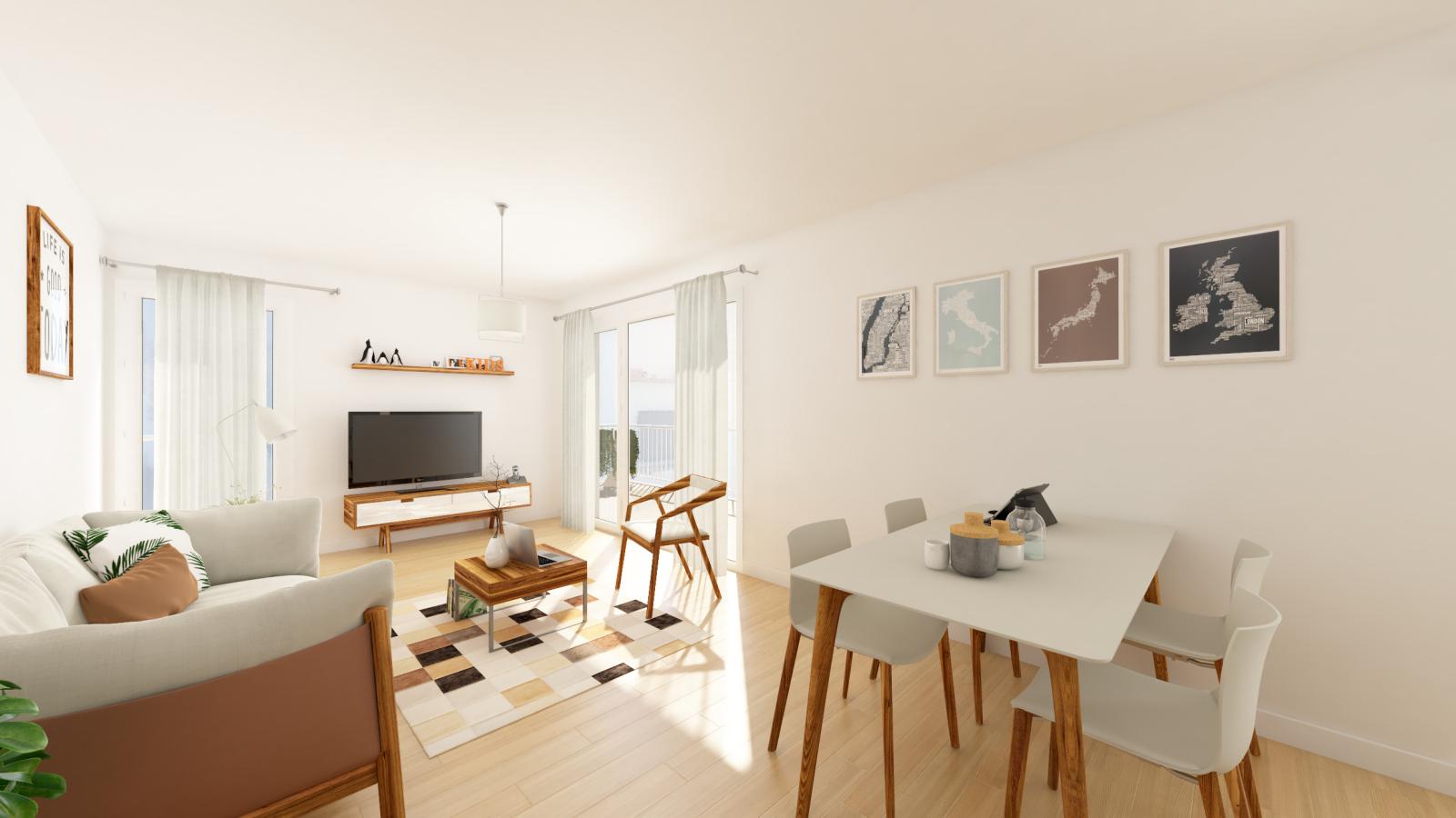4 pièces - 2ème étage - 90m² - 1 050,01 € - Photo #0