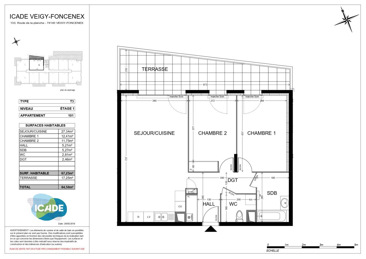 
																																							3 pièces - 
																																						1er étage - 67m² - 1 142,47 € - Photo #6